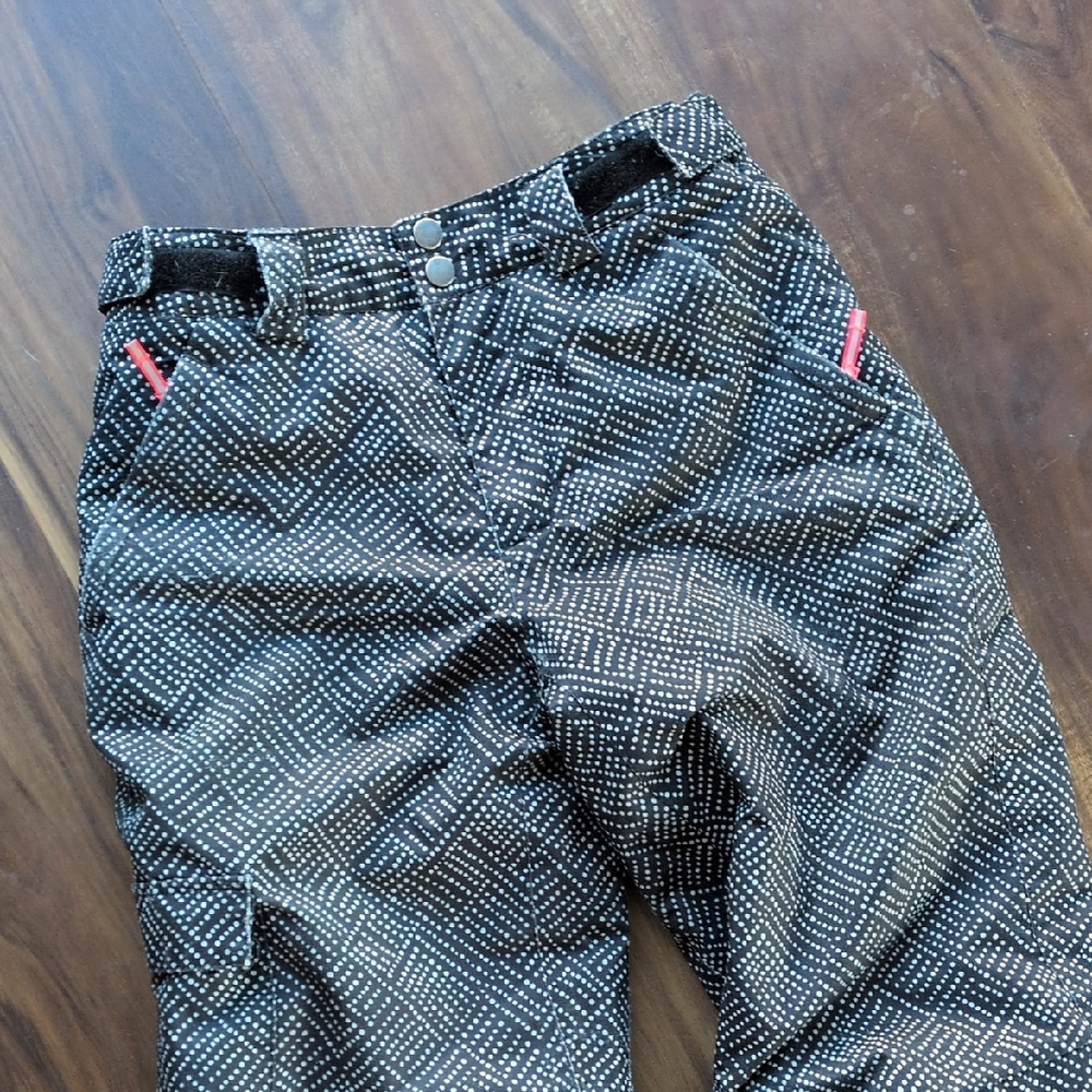 Columbia Black and White Patterned Snowpants